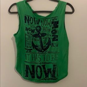 green t-shirt bag